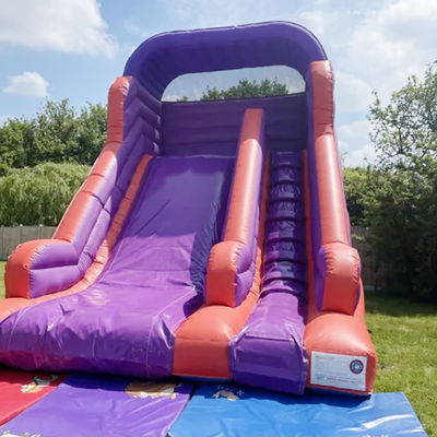 Salto en el patio trasero trineo seco para niños y adultos trineo de agua pvc púrpura en interiores