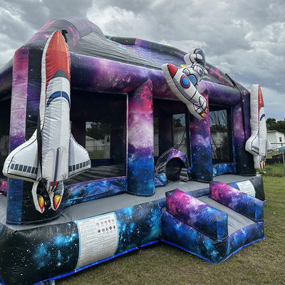 Blower Muy buena fiesta de niños Astronauta Castillo Nave espacial Casa de rebote inflable