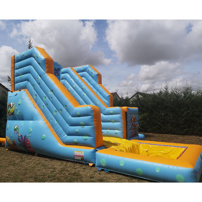 Experimenta la emoción con el tema del mundo submarino Parque acuático inflable y tobogán