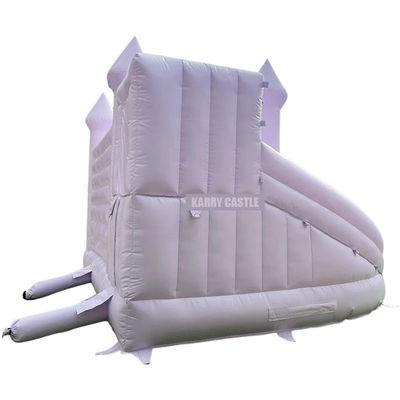 Castillo decorativo inflable de PVC de calidad comercial con fosa de bolas y tobogán