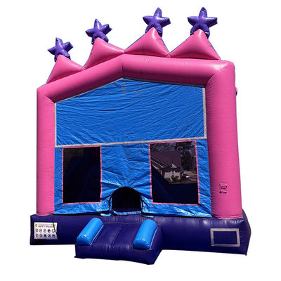 Gran portátil de 0,55 mm PVC de lona de vinilo para exteriores o interiores inflables combo castillo de salto