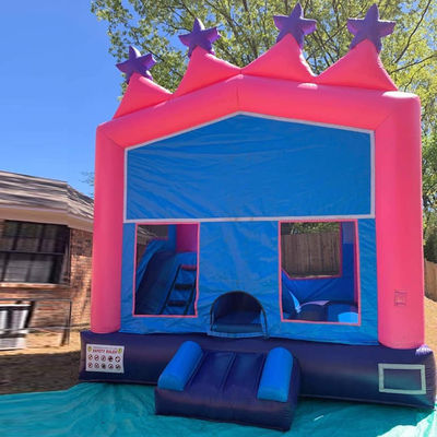Gran portátil de 0,55 mm PVC de lona de vinilo para exteriores o interiores inflables combo castillo de salto