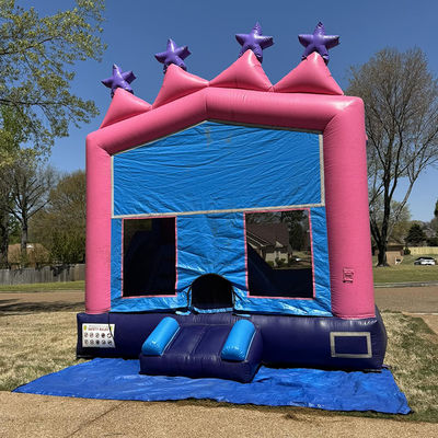 Gran portátil de 0,55 mm PVC de lona de vinilo para exteriores o interiores inflables combo castillo de salto