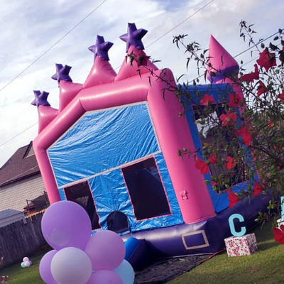 Gran portátil de 0,55 mm PVC de lona de vinilo para exteriores o interiores inflables combo castillo de salto