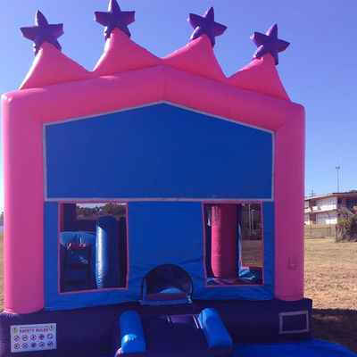 Gran portátil de 0,55 mm PVC de lona de vinilo para exteriores o interiores inflables combo castillo de salto