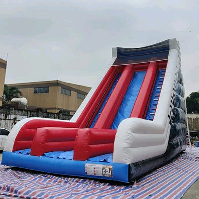 Entretenimiento al aire libre Es necesario tener Red Spiderman Deslizamiento seco inflable con 2 escaleras