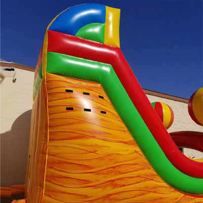 Envío por mar, aire o expreso Disfrute de la diversión al aire libre con 2024 26 pies de PVC comercial inflables Rainbow Slide