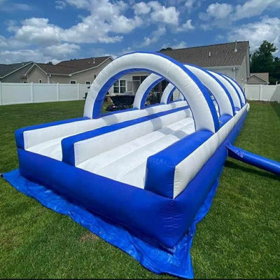 Deslizador de agua de color personalizado inflable con piscina de agua grande 12x3x3m o tamaño personalizado