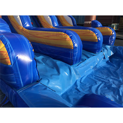 Tamaño personalizado tobogán de agua comercial de PVC inflable con piscina y escalera extraíble