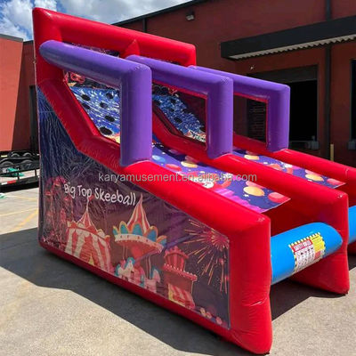 Rango de edad 14 años y más Interactivo Inflatable Dual Roller Ball Lane Juego para 2 jugadores
