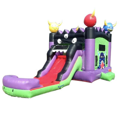 Entretenimiento en interiores y exteriores Comercial Inflable Jumping Castle Bouncer con tobogán