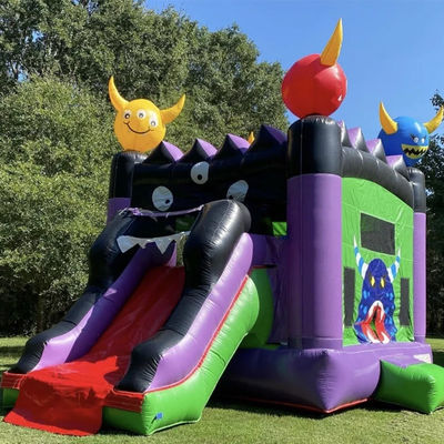 Entretenimiento en interiores y exteriores Comercial Inflable Jumping Castle Bouncer con tobogán