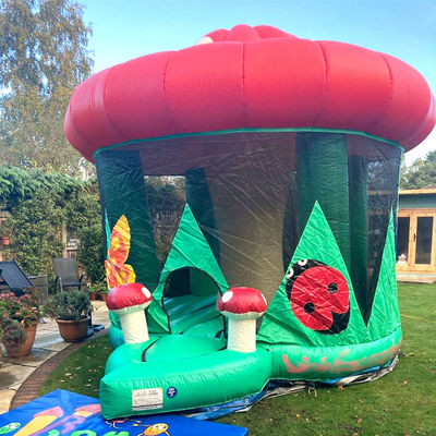 Pequeña casa comercial de hongos de PVC castillo casa de rebote inflable desde hace 14 años
