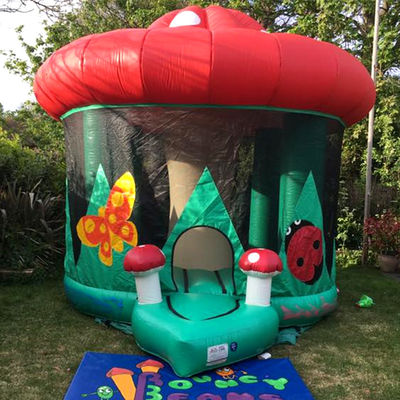 Pequeña casa comercial de hongos de PVC castillo casa de rebote inflable desde hace 14 años