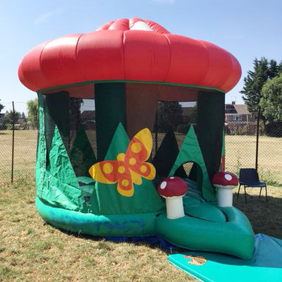 Pequeña casa comercial de hongos de PVC castillo casa de rebote inflable desde hace 14 años