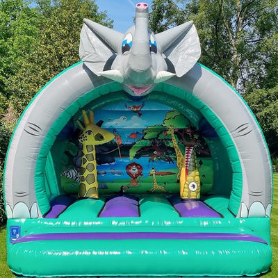 Unisex PVC comercial inflables trampolín castillo elefante casa de rebote para alquiler de fiestas