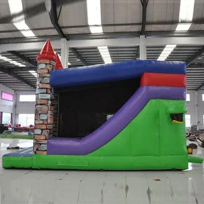 Blower Comercial Animación de dibujos animados de PVC Inflable Casa de tiradores con piscina de toboganes