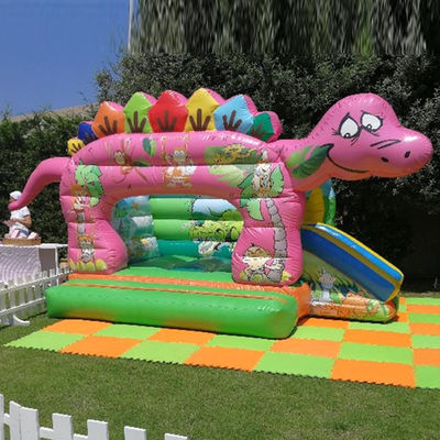 CE/EN14960 Casa de salto inflable certificado Castillo con tema de zoológico de dinosaurios