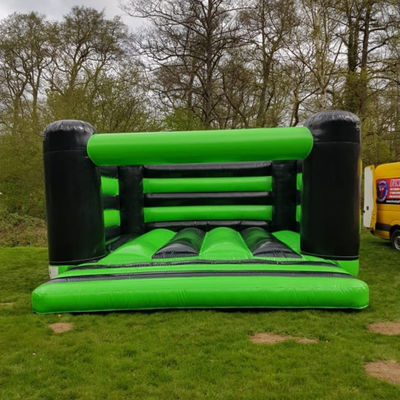 Blower Incluido Trampolín Inflables para Niños Castillo Alquiler de Fiestas Gigante y Verde