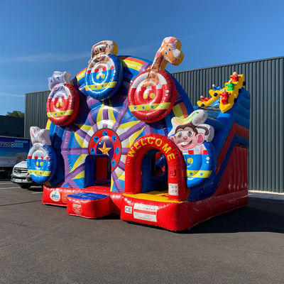 KRC Red Animal Ferris Wheel Casa de rebote inflable para saltar