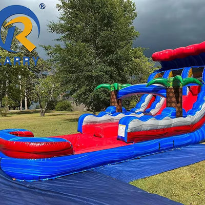 Deslizador de agua inflable de lonas de PVC para adultos y niños Logotipo / patrón personalizado