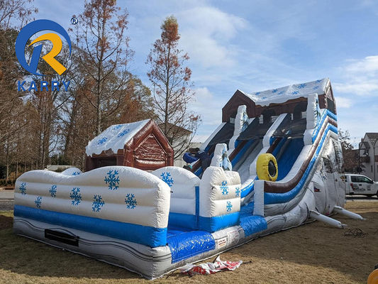 Deslizador de agua inflable de lonas de PVC para adultos y niños Logotipo / patrón personalizado