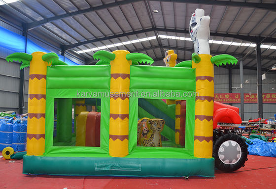 Wild Jungle Safari Inflable Castillo de Salto Casa de rebote de color personalizado con tobogán