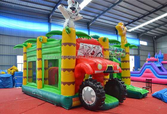 Wild Jungle Safari Inflable Castillo de Salto Casa de rebote de color personalizado con tobogán