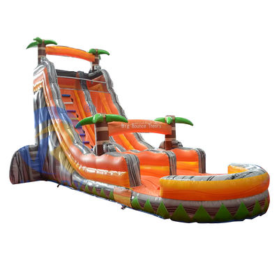 Promoción de eventos comerciales Esquí de agua inflable de palma naranja con piscina y más