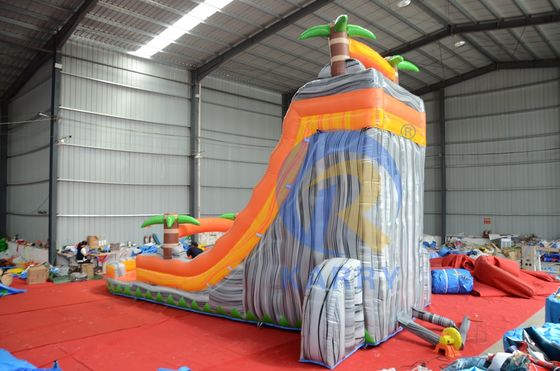 Promoción de eventos comerciales Esquí de agua inflable de palma naranja con piscina y más