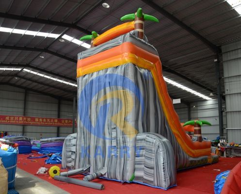 Promoción de eventos comerciales Esquí de agua inflable de palma naranja con piscina y más