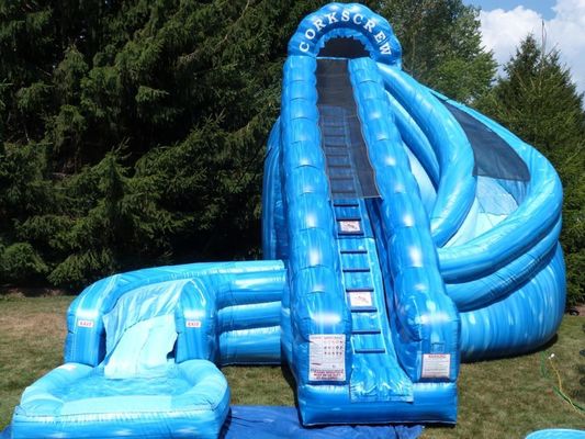 Capacidad máxima 100-500 kg PVC tobogán de agua inflable para actividades comerciales de los niños