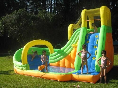 Capacidad máxima 100-500 kg PVC tobogán de agua inflable para actividades comerciales de los niños