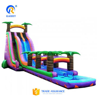 Capacidad máxima 100-500 kg PVC tobogán de agua inflable para actividades comerciales de los niños