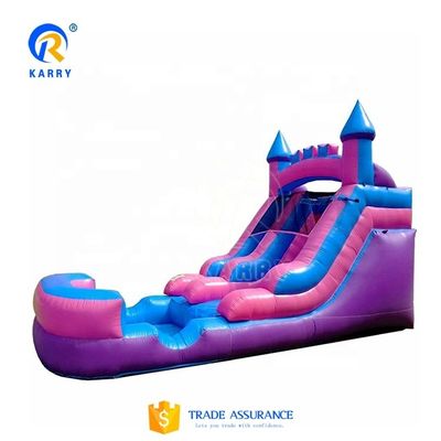 Logotipo personalizado Impreso Largo Largo Slide Combo de Slide de Piscina Inflable para la diversión al aire libre Combo