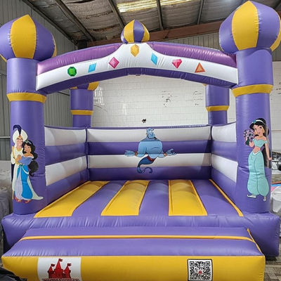 Último estilo púrpura inflable salto castillo casa para niños personalizar aceptado