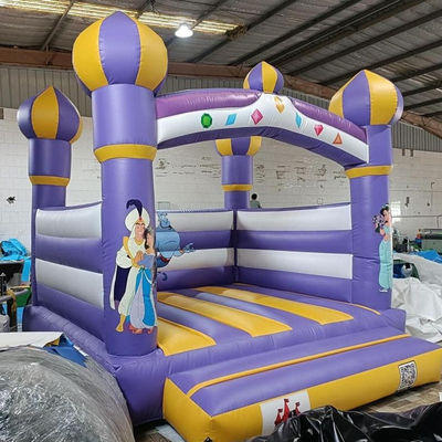 Último estilo púrpura inflable salto castillo casa para niños personalizar aceptado