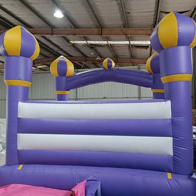 Último estilo púrpura inflable salto castillo casa para niños personalizar aceptado