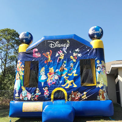 Casa de salto con tema de dibujos animados PVC Trampolín inflable Castillo para niños CE/EN71/EN14960
