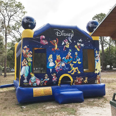 Casa de salto con tema de dibujos animados PVC Trampolín inflable Castillo para niños CE/EN71/EN14960