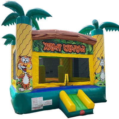Alquiler de fiestas Parque de safari Temática de PVC Casa de rebote inflable para clientes unisex