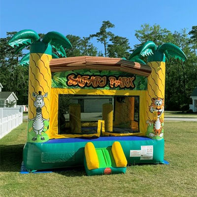 Alquiler de fiestas Parque de safari Temática de PVC Casa de rebote inflable para clientes unisex