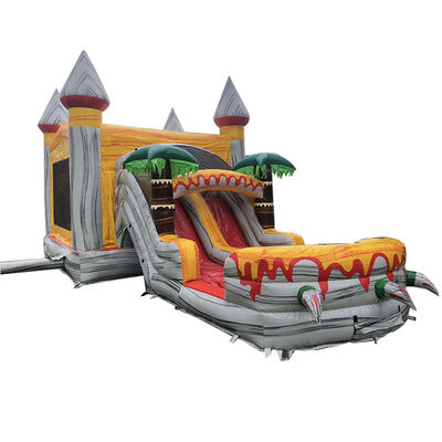 CE/EN71/EN14960 Combo de toboganes de castillo de salto inflable certificado para eventos de fiesta