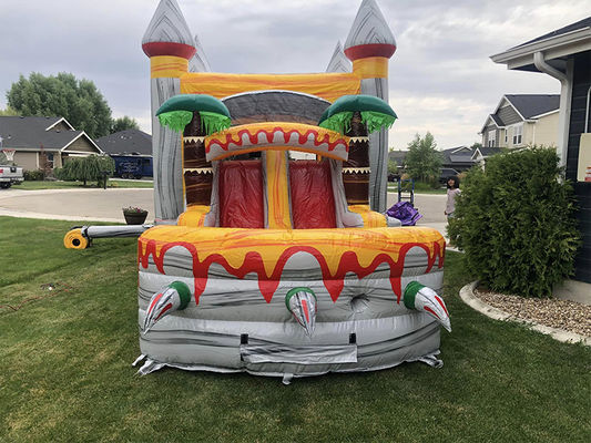 CE/EN71/EN14960 Combo de toboganes de castillo de salto inflable certificado para eventos de fiesta