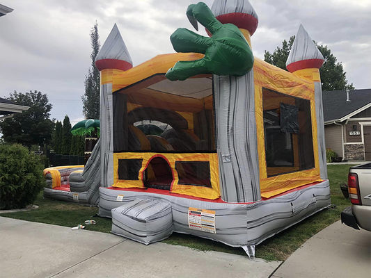 CE/EN71/EN14960 Combo de toboganes de castillo de salto inflable certificado para eventos de fiesta