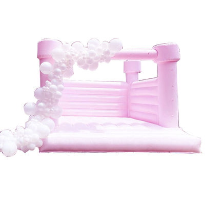 Logotipo Logotipo personalizado Impreso Puente inflable blanco para la fiesta Moonwalk Castillo de salto