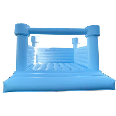 Logotipo Logotipo personalizado Impreso Puente inflable blanco para la fiesta Moonwalk Castillo de salto