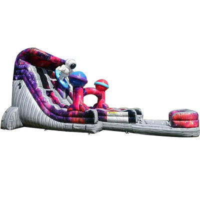 Explorar el planeta juguete inflable astronauta toboganes de agua inflable con piscina de agua