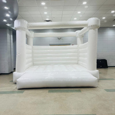 Tamaño personalizado White Moonwalk Retrovisores inflables para PVC Castillo de rebotes en color pastel
