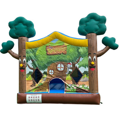 14 Años de edad Neutral en el género PVC Inflable Casa en el árbol Casa de salto Castillo para Comercial